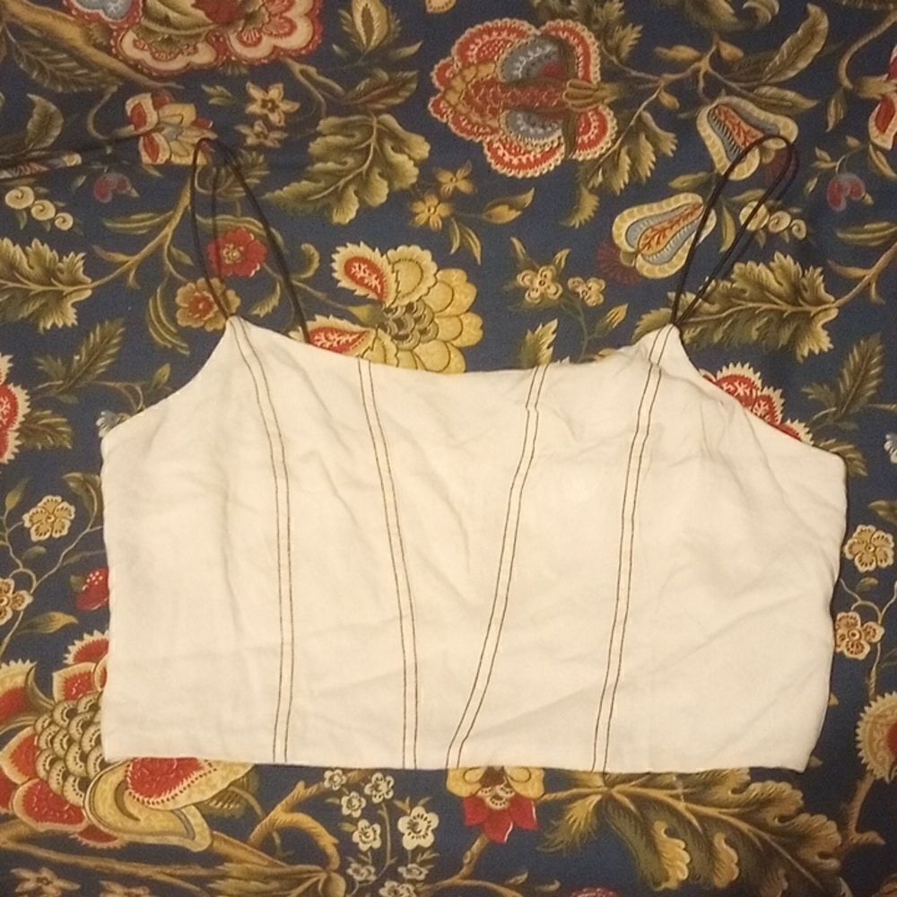 NWT Cropped Spaghetti Strap Tailored Tank!* - Picture 3 of 7
